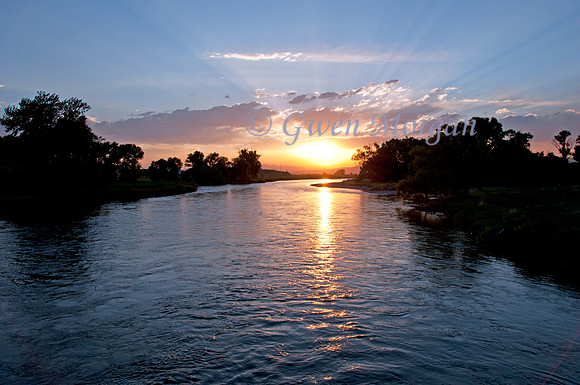Sunset On The Gallatin River #1