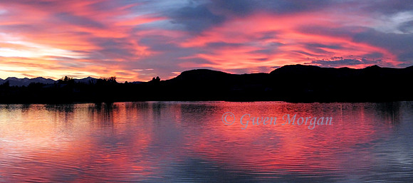 Three Forks Sunset #2 panorama