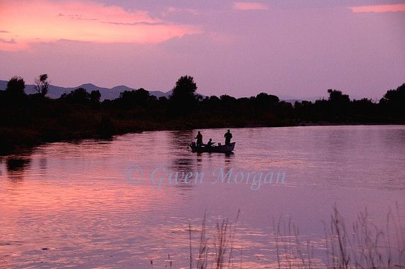 Fishing the Missouri Headwaters At Sunset